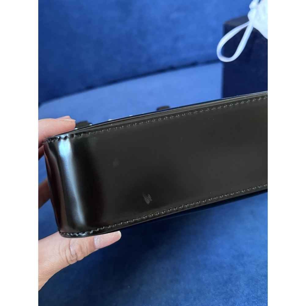 Prada Small Brushed Leather BlackTote Bag - Picture 7 of 7